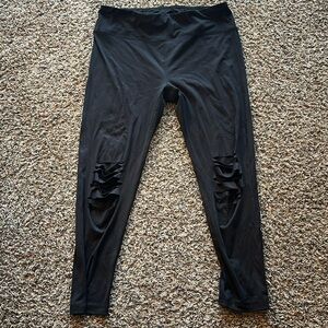 Ripped leggings - fits like a 1X